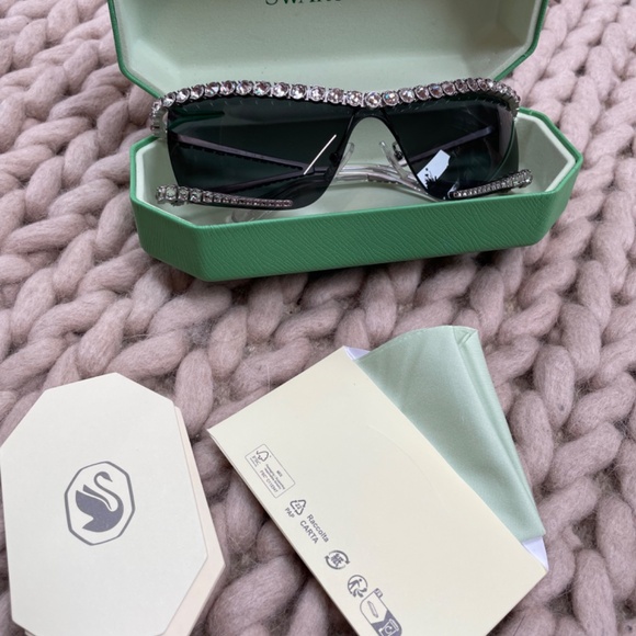 Swarovski Mask Sunglasses (Gray) NWT! main image 7